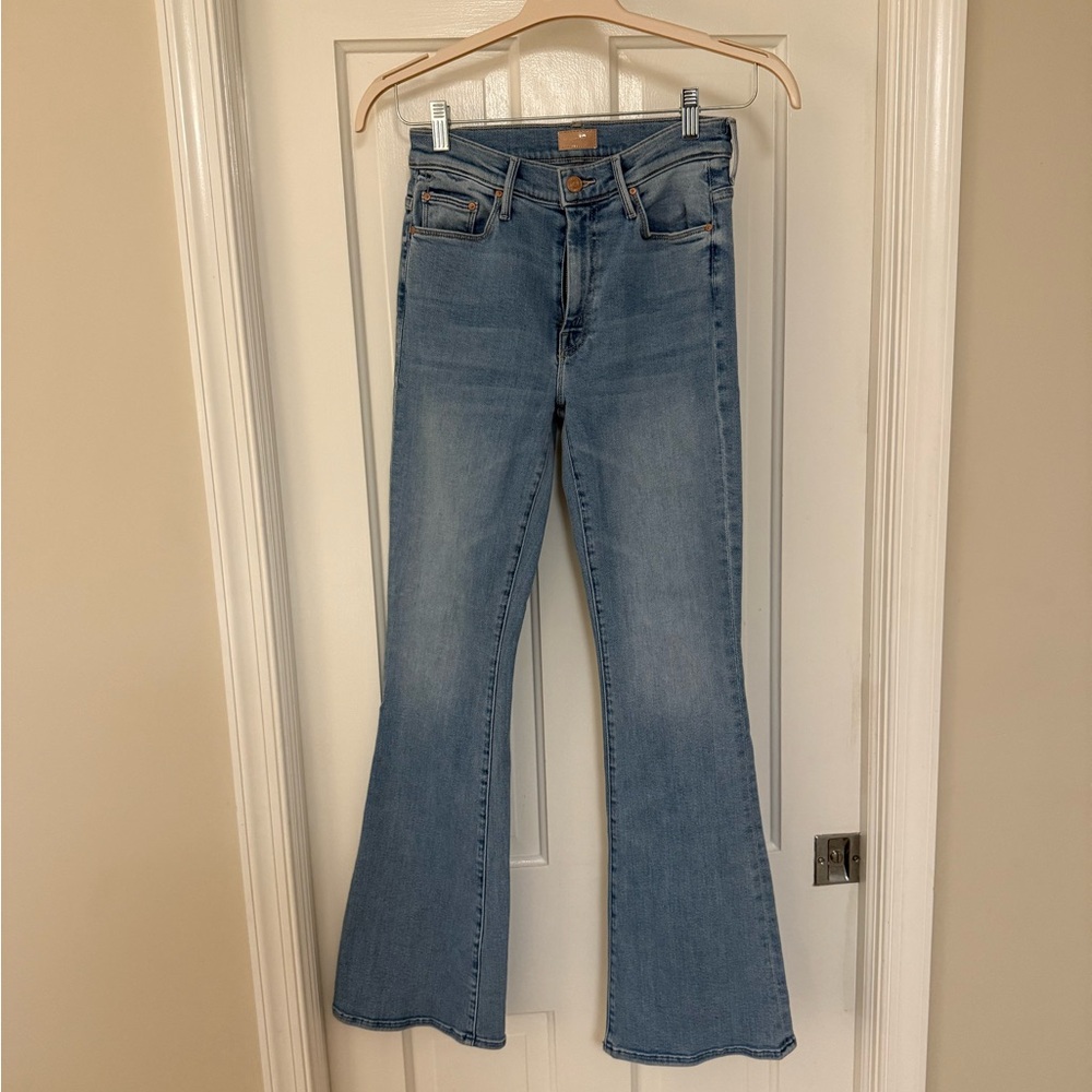 MOTHER Light Blue Flare Jeans